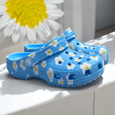 Junior Crocs Kids Daisy Classic Clog - Blue