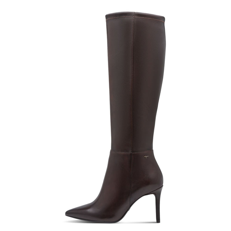 Womens Tamaris 25556 Long Boots - Mahogany
