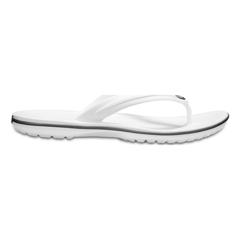 Mens Crocs Crocband Flip Flops - White