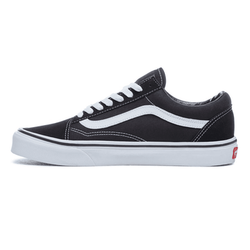 Womens Vans Old Skool Canvas Trainers - Black