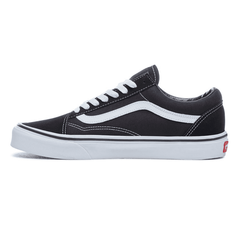 Womens Vans Old Skool Canvas Trainers - Black