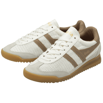 Womens Gola Tornado Zephyr Textured Trainers - Off White