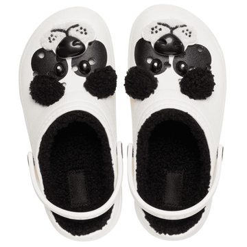 Crocs Toddler Classic Lined - I Am Panda Bear - White