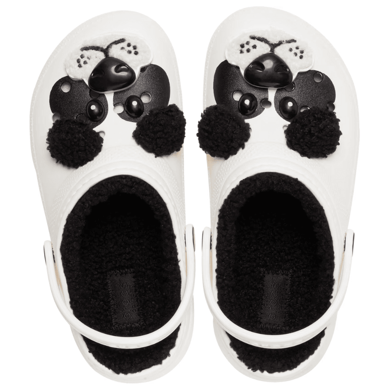 Crocs Toddler Classic Lined - I Am Panda Bear - White