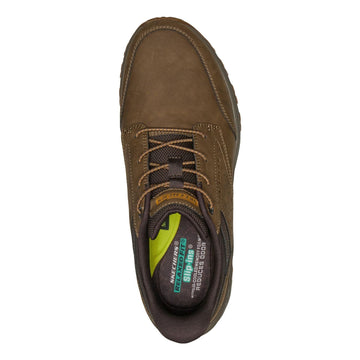 Mens Skechers Slade Ultra - Ronan Light Brown Slip-Ins Casual Shoes - Light Brown