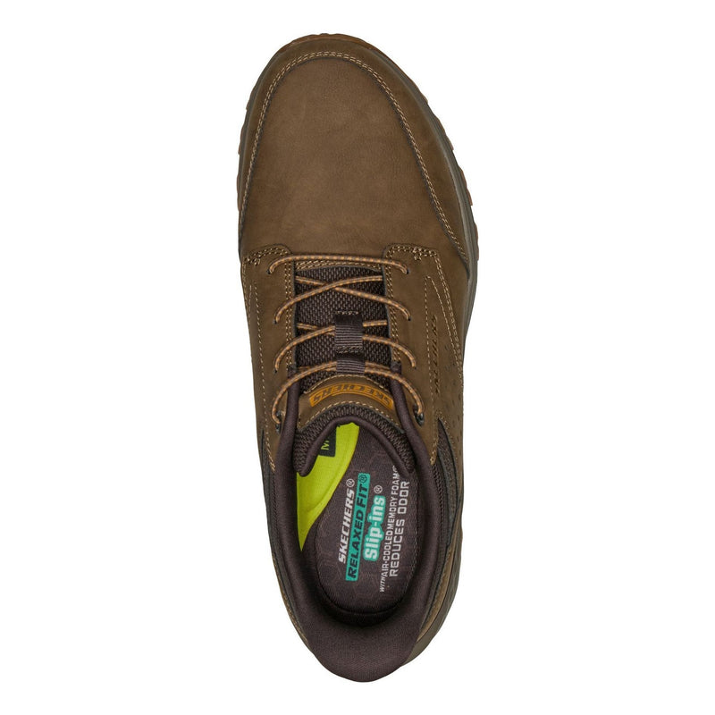 Mens Skechers Slade Ultra - Ronan Light Brown Slip-Ins Casual Shoes - Light Brown