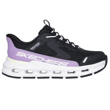 Girls Skechers Slip-ins Glide Step Trainers - Black