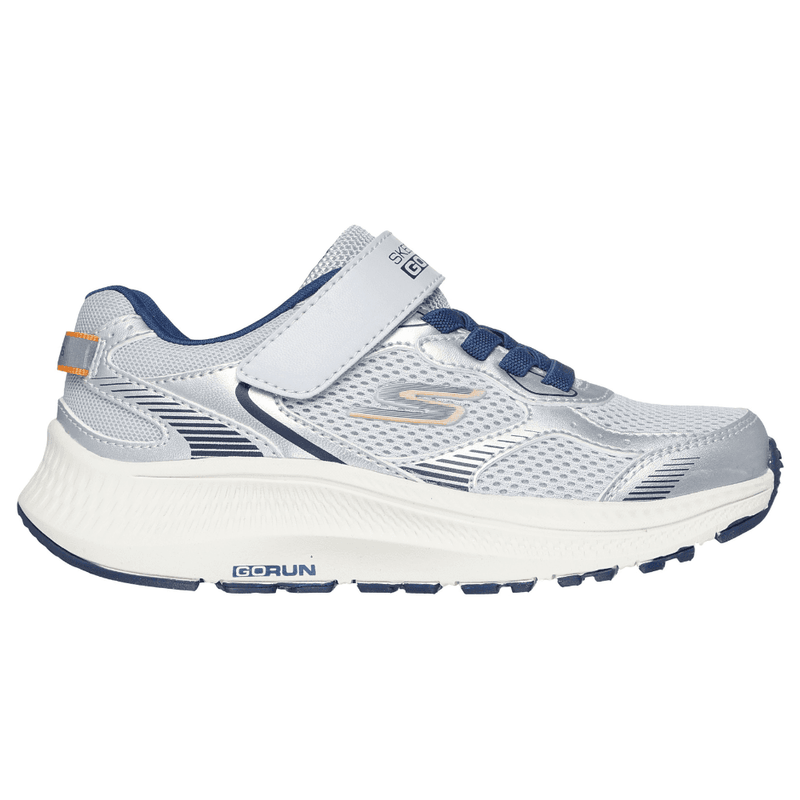 Skechers Boys Go Run Consistent Trainers - Silver Navy
