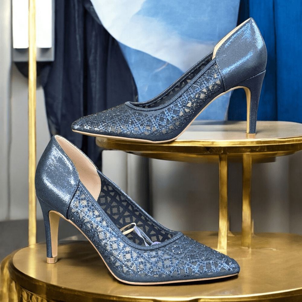 Womens Sorento Inchydonney Diamante Mesh Court Heels