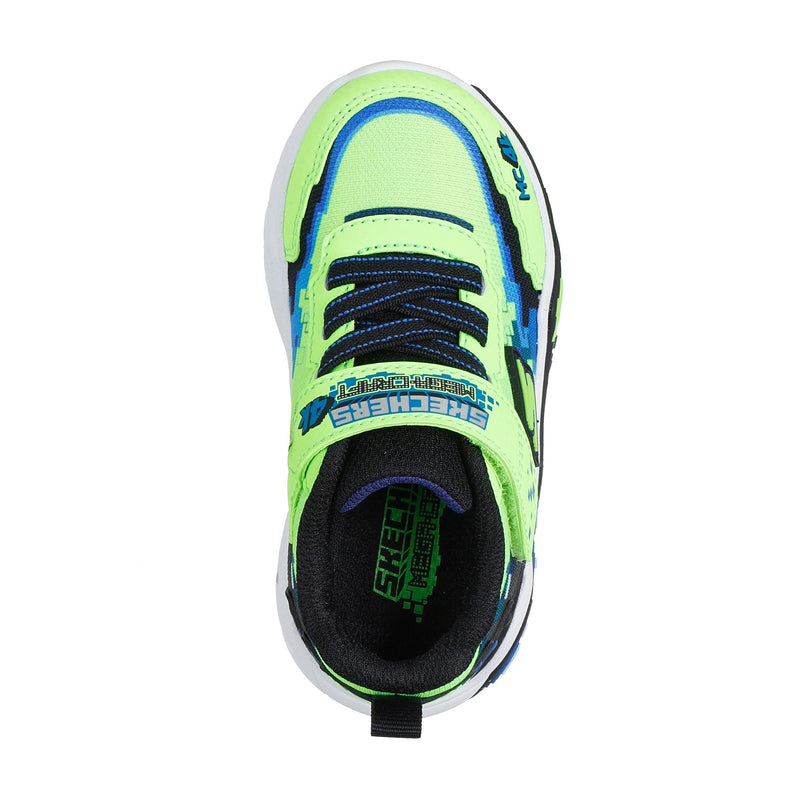 Boys Skechers 402162N Mega-Craft 4K Mega Scene Trainer - Infant - Lime
