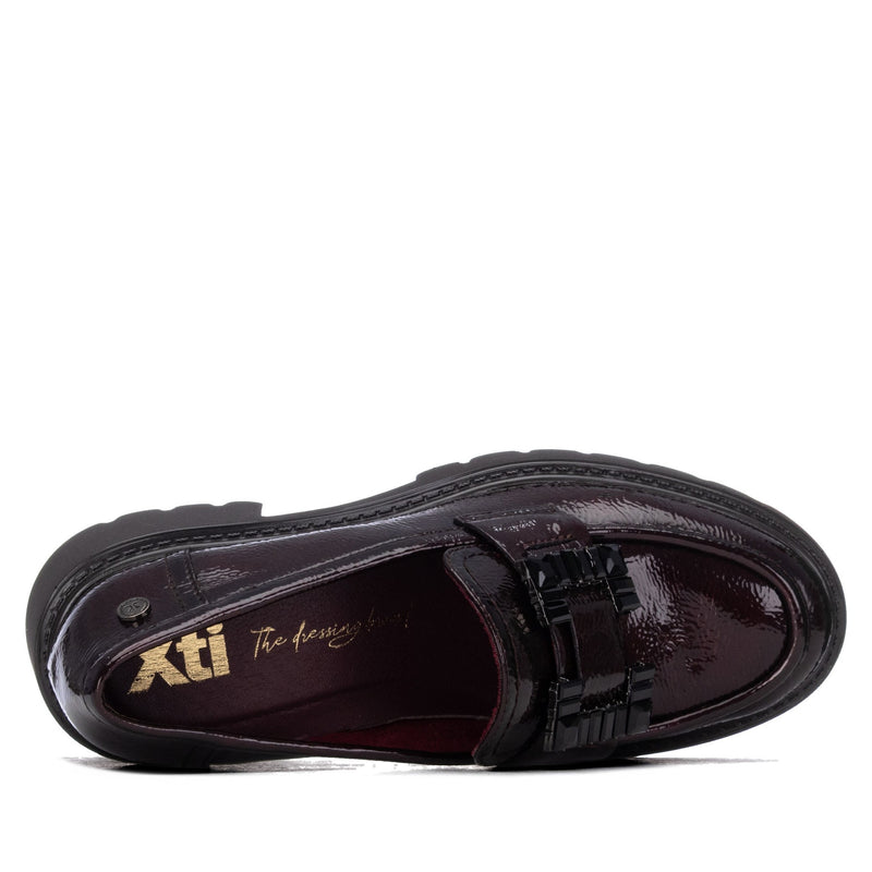 Womens Xti 146229 Loafers - Burgundy