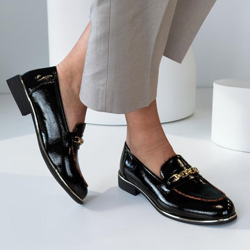 Womens Lunar Mylee Patent Loafer - Black