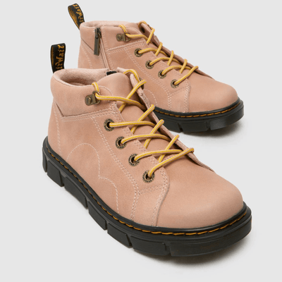 Dr Martens Junior Raffe Church Lace Up Boots - Powder Pink