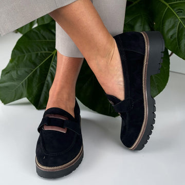 Womens Tamaris 24722 Loafers - Black