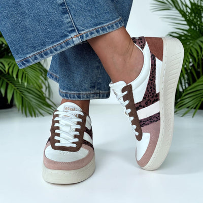Womens Gola Grandslam Safari Quadrant Off White Trainers - Off White