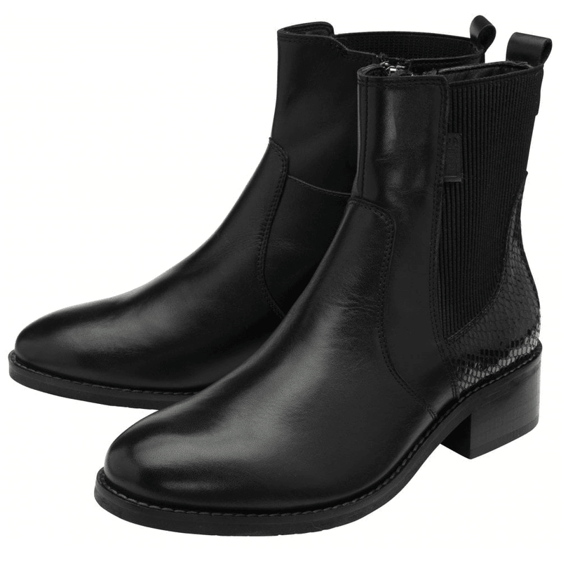 Womens Lotus Lindley Ankle Boots - Black