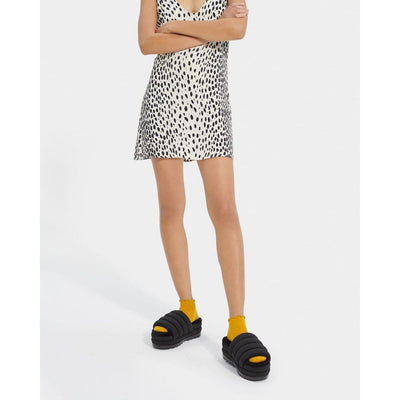 Womens Ugg Sandals Maxi Slide Puff Sliders - Black
