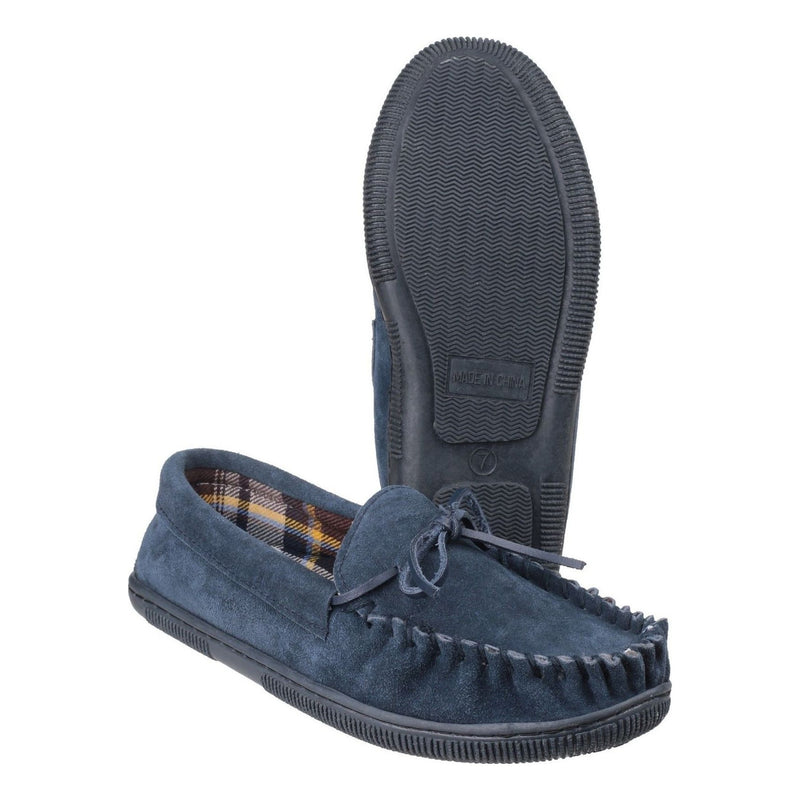 Mens Cotswold Alberta Slippers - Navy