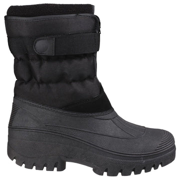 Womens Cotswold Chase Waterproof Snow Boots - Black