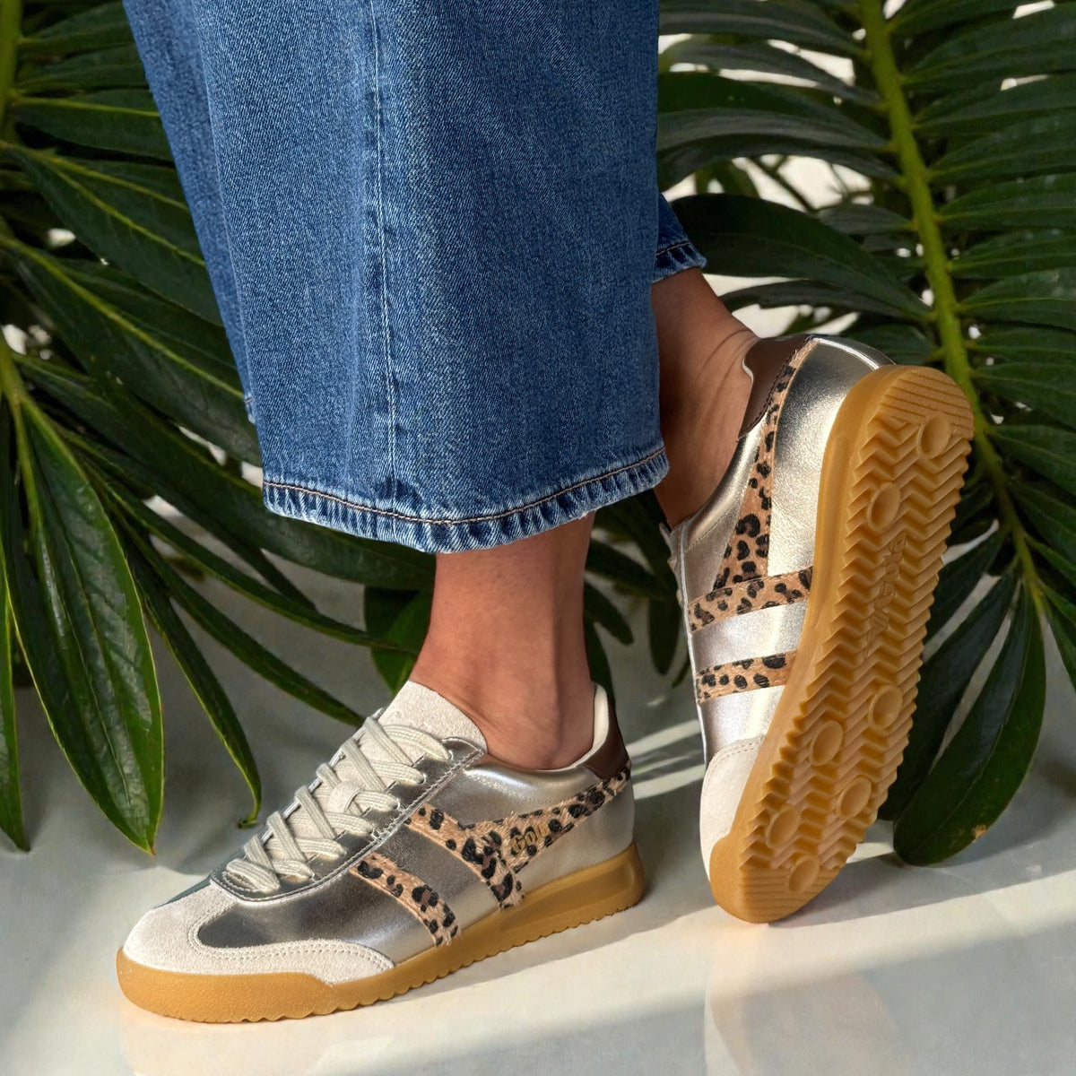 Womens Gola Torpedo Glimmer Safari Trainers