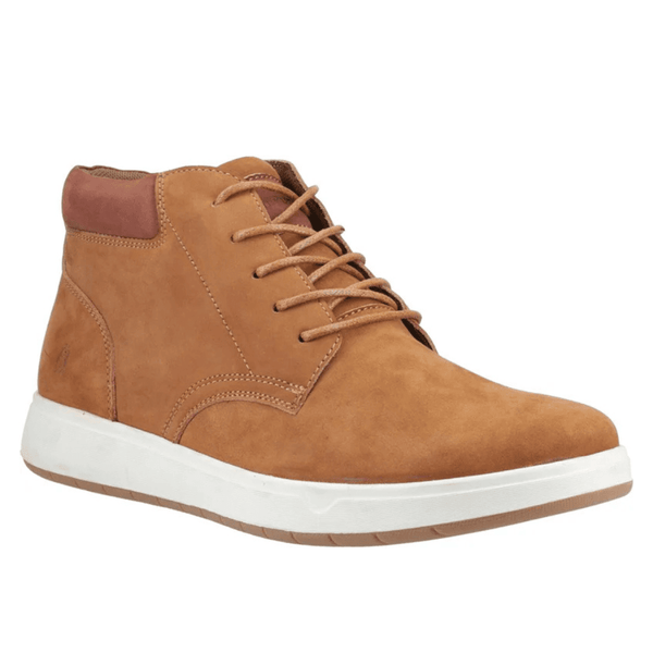 Mens Hush Puppies Bronko Lace Up Chukka Boots - Tan