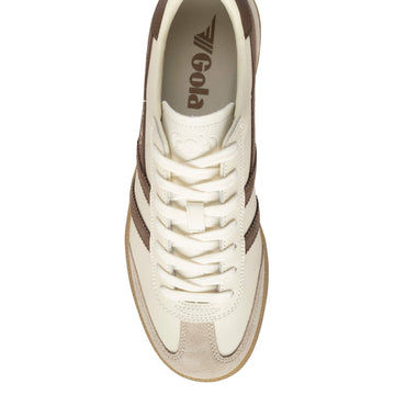 Mens Gola Viper Leather Off White Trainers - Off White