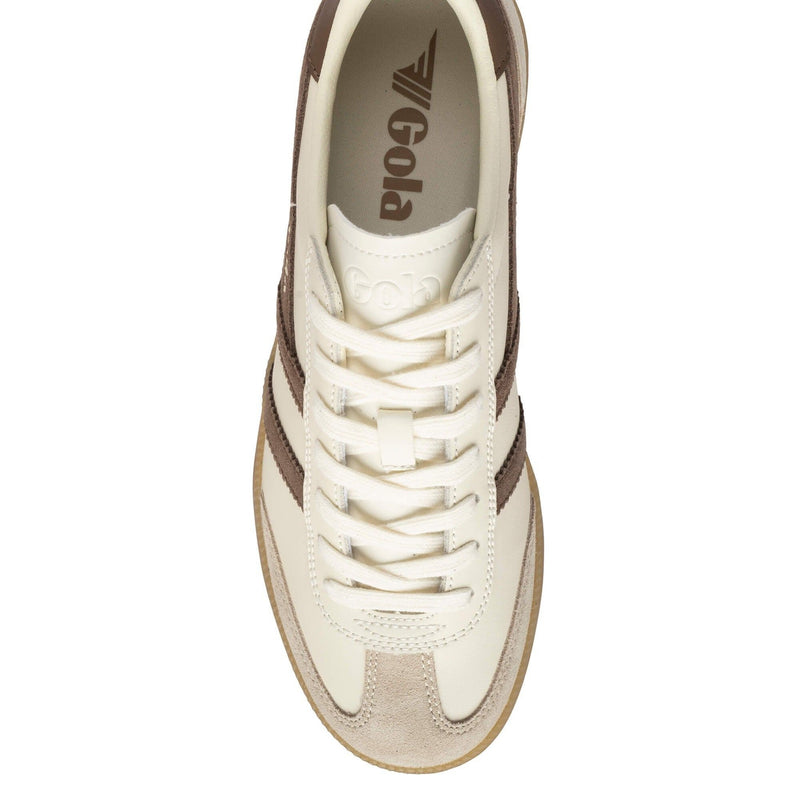 Mens Gola Viper Leather Off White Trainers - Off White