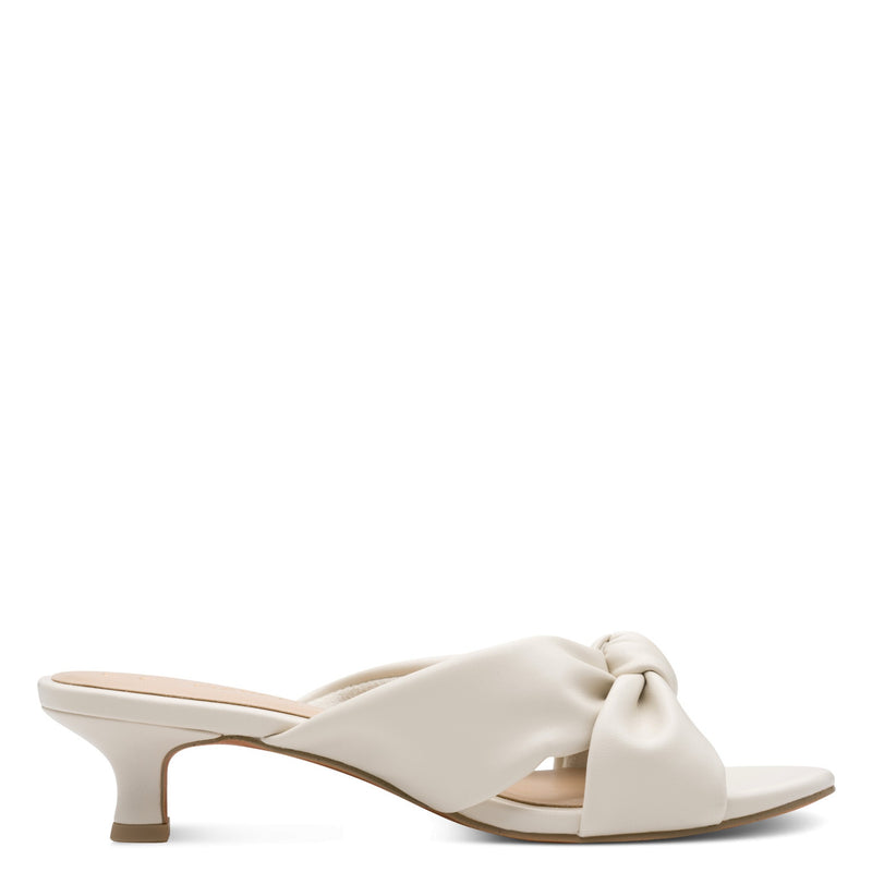 Womens Marco Tozzi 27202 Cream Heeled Sandals - Cream