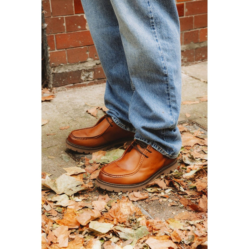 Mens Base London Carbon Tan Formal Lace-up Shoes - Tan