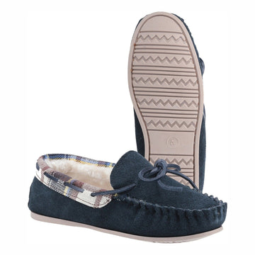 Womens Cotswold Kilkenny Navy Slippers - Navy