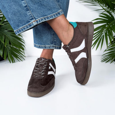 Womens Xti 146125 Trainers - Brown