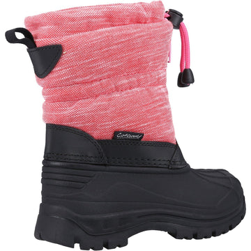 Kids Cotswold Bathford Snow Boots - Berry