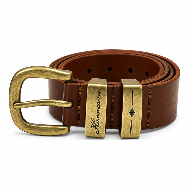 Mens Harrison B1 Leather Belts - Tan
