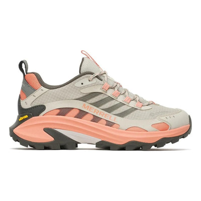 Womens Merrell Moab Speed 2 Basalt/Vermillion GORE-TEX® Waterproof Trainers - Basalt/Vermillion