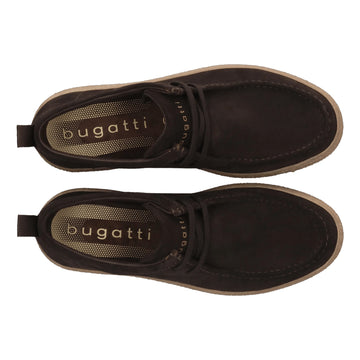 Mens Bugatti AP906 Dark Brown Casual Lace-up Shoes - Dark Brown