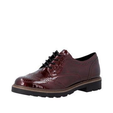 Womens Remonte D2Q04 Wine Formal Lace-up Shoe - Wine