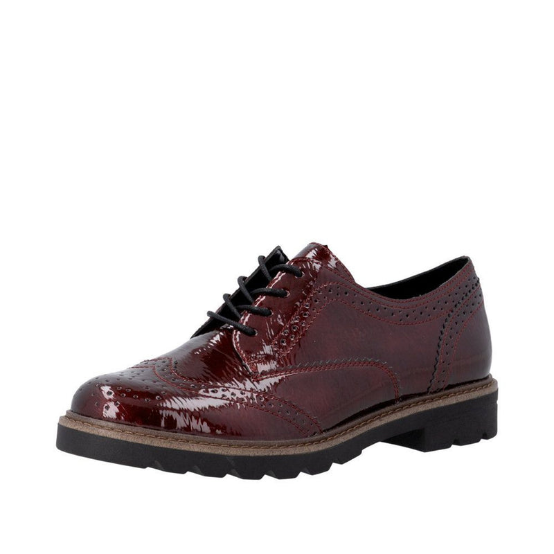 Womens Remonte D2Q04 Wine Formal Lace-up Shoe - Wine