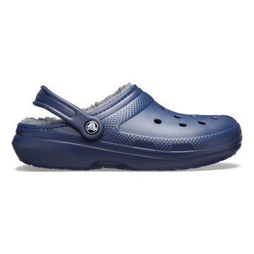 Mens Crocs Classic Lined Slippers - Navy/Charcoal