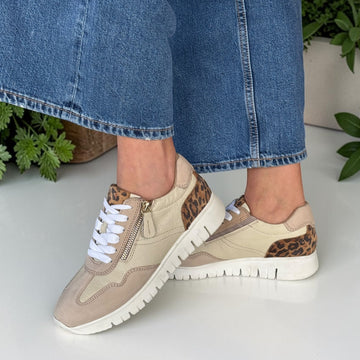 Womens Dubarry Jazz 1743 Beige Trainers - Beige