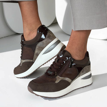 Womens Lotus Pluto ULS611 Brown Trainers - Brown