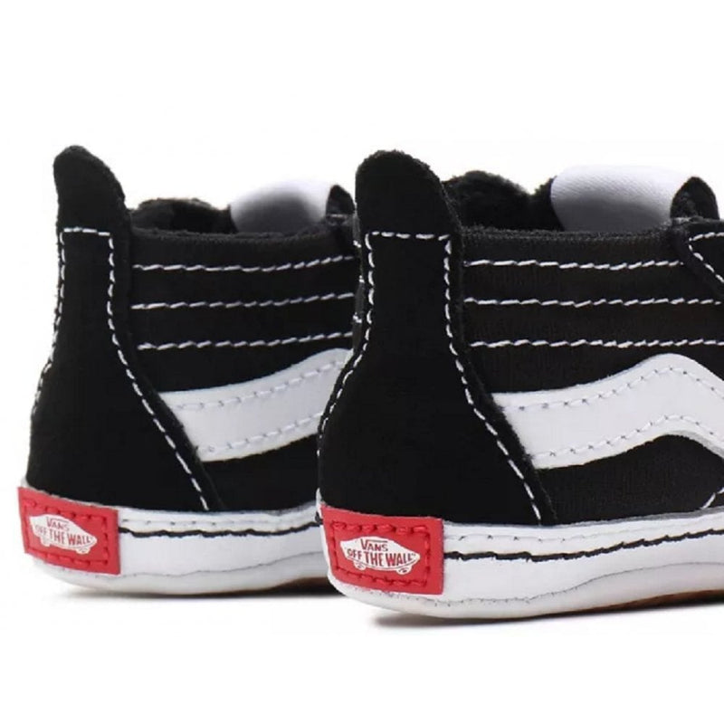 Boys Vans Sk8-Hi Crib Black and White Trainers - Black and White