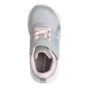 Toddler Girls Skechers Wave 92 Trainers - Light Grey