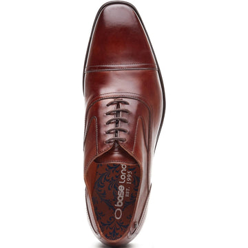 Mens Base London Portico Formal Lace-up Shoes - Burnt Tan