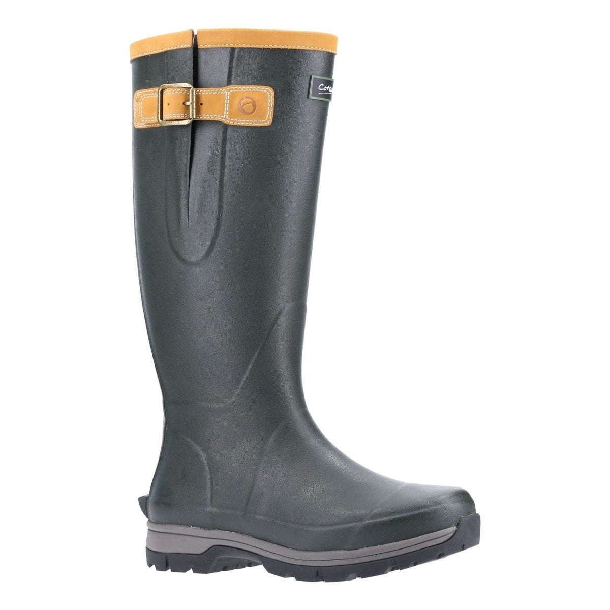 Mens Cotswold Stratus Green Wellingtons