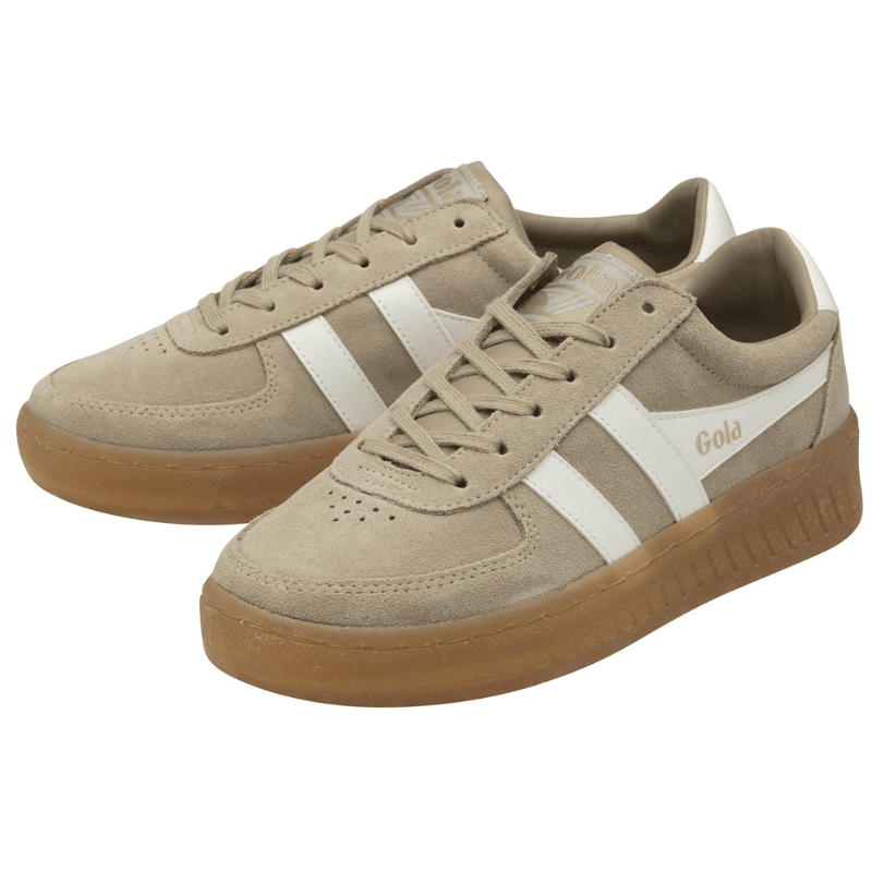 Womens Gola Grandslam Gumsole Trainers - Bone