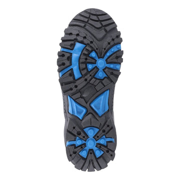 Kids Cotswold Littledean Hiking Shoes - Grey and Blue