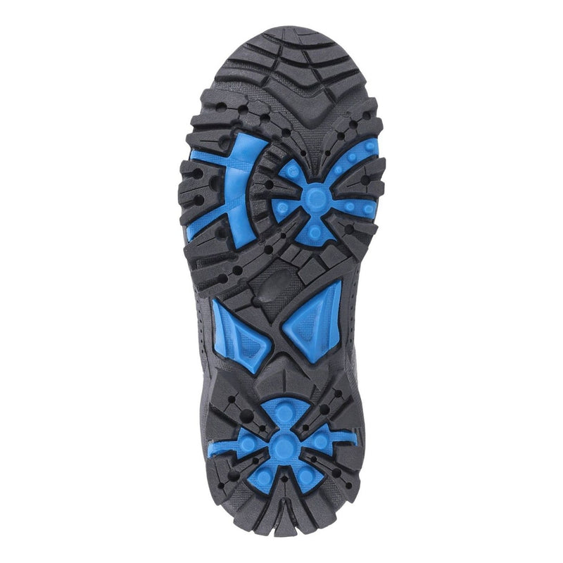 Kids Cotswold Littledean Hiking Shoes - Grey and Blue