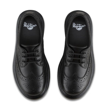 Dr.Martens Junior Black Lace Up Brogues Shoe - Black