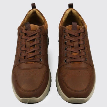 Mens Dubarry Summit Leather Trainers - Brown