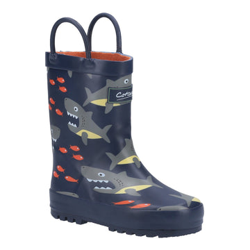 Kids Cotswold Puddle Wellingtons - Shark